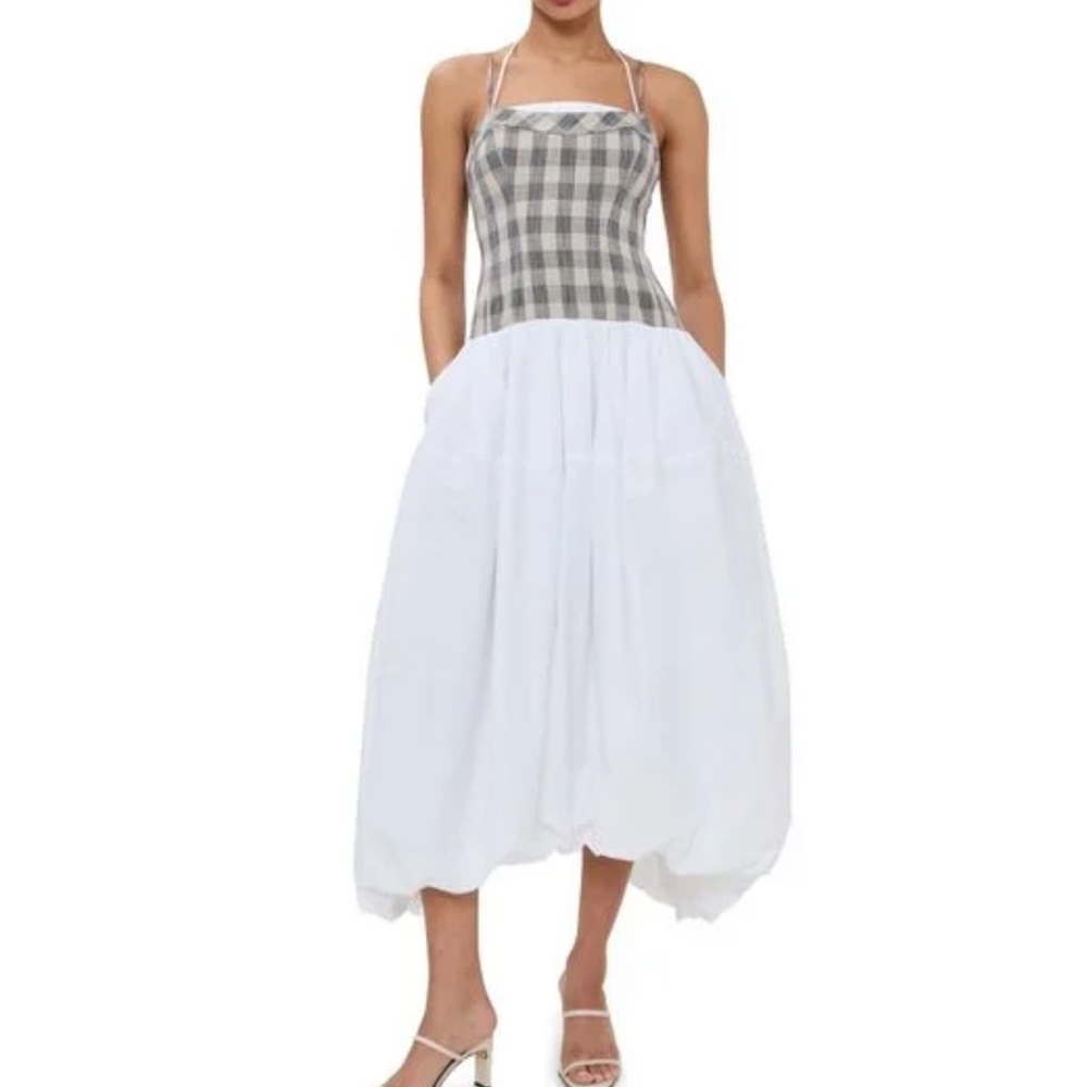 Pfeiffer Checked Bustier Midi-Dress - Picture 3 of 6